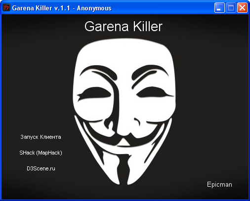 Garena Killer v.1.1 - Garena Hack Plus