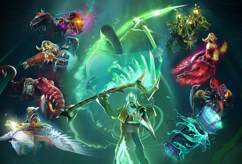 Immortal Treasure II:  Chaos Knight, Pudge, Lina, Treant Protector, Bloodseeker, Elder Titan, Keeper of the Light, Necrophos